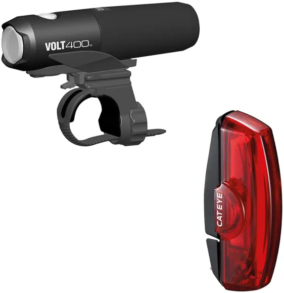cateye volt 400 xc and rapid x2 bike light set Cateye Volt 400 XC front bike light