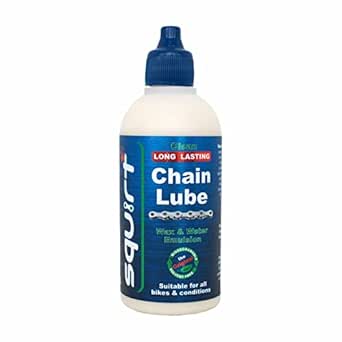 Squirt wax based chain lube for bikes