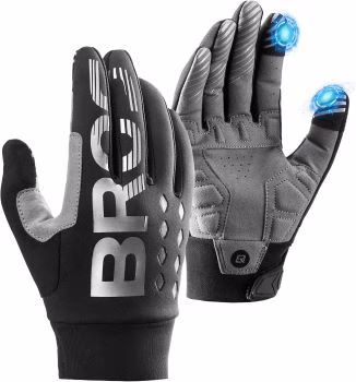 ROCKBROS winter cycling gloves thermal windproof UK