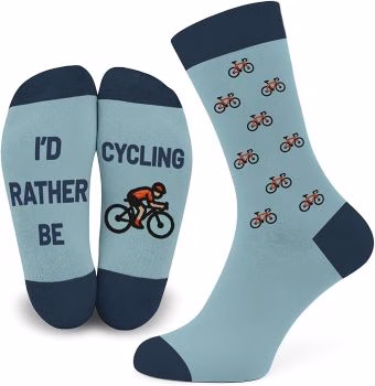 Cycling Socks Bike Gifts for Men Size 6-12 Cotton Rich Funny Socks Cycling Gifts Cycling socks bike gifts for men funny novelty UK size 6-12