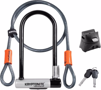 Kryptonite Kryptolok Standard Bicycle U-Lock plus 4-foot Flex Cable Kryptonite Kryptolok Standard bike lock with 4-foot flex cable UK 2026 mid-range value