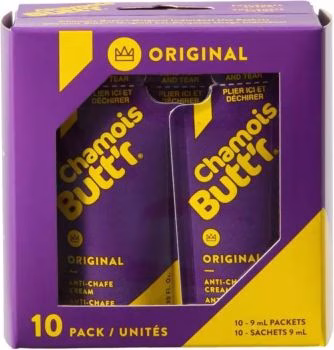 Chamois Butt'r 9ml sachets pack of 10 portable chamois cream UK