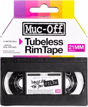 Muc-Off Tubeless Rim Tape for Tubeless Bike Tyre Setups, 21mm, 10m