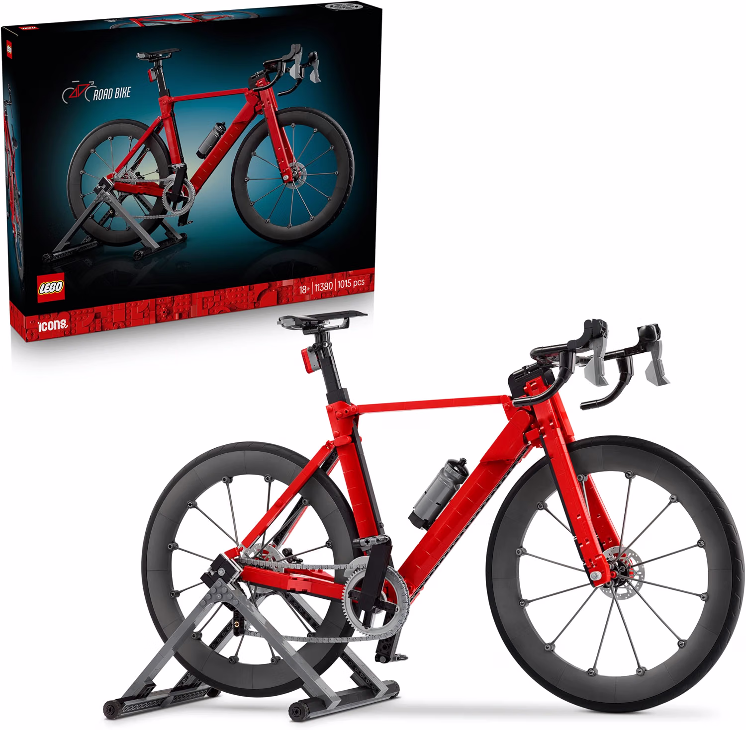LEGO Icons Road Bike 11380 | Set for Adults, DIY Model Kit