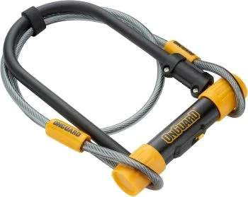 OnGuard Bulldog 8012 STD budget D-lock with cable Silver Sold Secure rated UK 2026